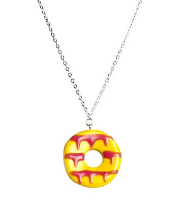 Yellow Party Ring Necklace from Bits and Bows
